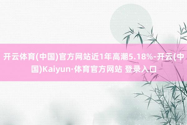 開云體育(中國)官方網站近1年高潮5.18%-開云(中國)Kaiyun·體育官方網站 登錄入口