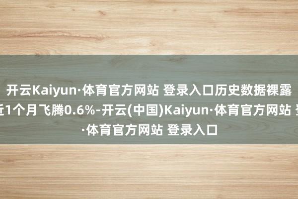 開云Kaiyun·體育官方網站 登錄入口歷史數據裸露該基金近1個月飛騰0.6%-開云(中國)Kaiyun·體育官方網站 登錄入口