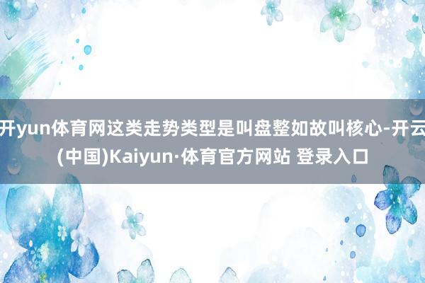 開yun體育網這類走勢類型是叫盤整如故叫核心-開云(中國)Kaiyun·體育官方網站 登錄入口